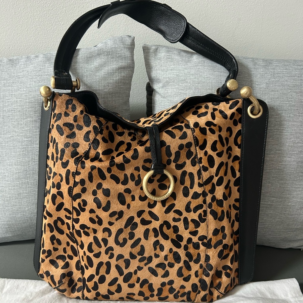 BCBG Max Azria Animal Print [Leopard] Calf Hair Shoulder Bag